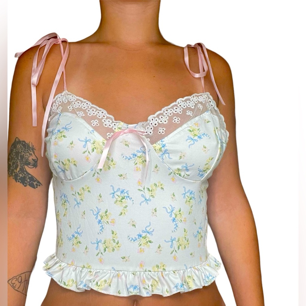Strangers & Lovers Silk Bustier Top